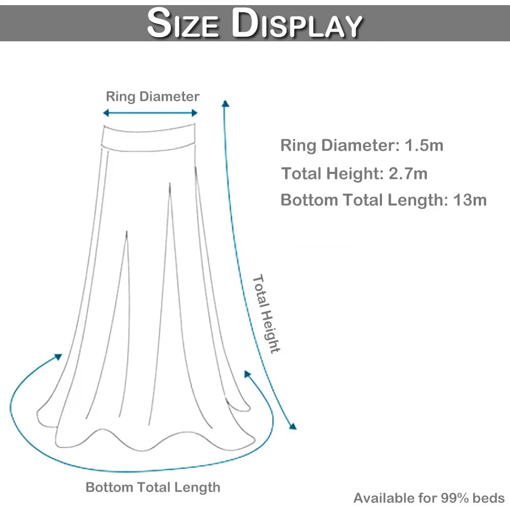 Bed Canopy Double Colors Hung Mosquito Net Princess Bed Tent Curtain Foldable Canopy on the Bed Elegant Fairy Lace Dossels D30